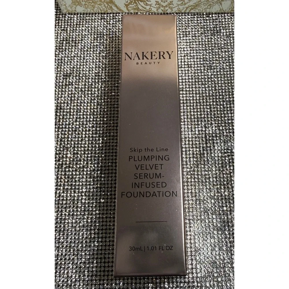 New Nakery Beauty Skip The Line Plumping Velvet Serum Foundation Light Makeup